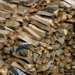 Loosely stack firewood while it seasons