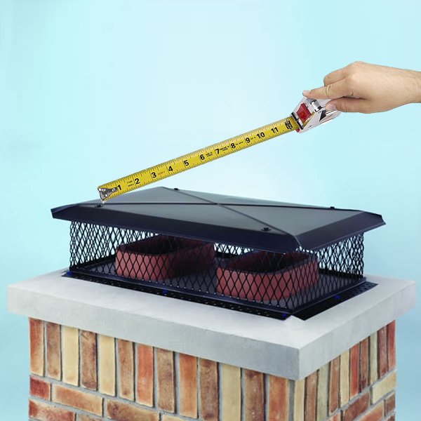 How to Measure for a Top Mounted Chimney Cap: top mount chimney cap length