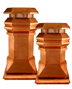 Natural Copper Tudor Chimney Pots