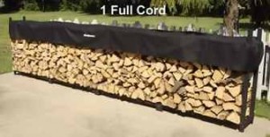 One cord of firewood is 4 feet tall, 2 feet wide, and 16 feet long.