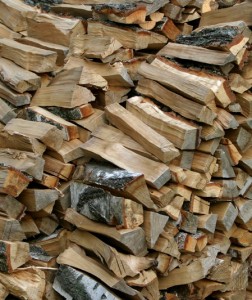 Stack firewood loosely while it dries.