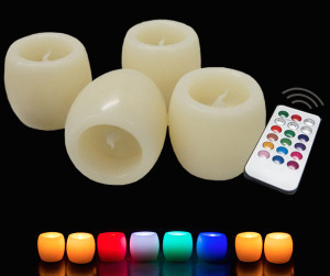 LED Flameless Candles for Valentines Fireplace Mantel