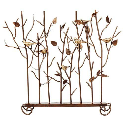 Birds in Branches Summer Fireplace Screen Birds in Branches Summer Fireplace Screen