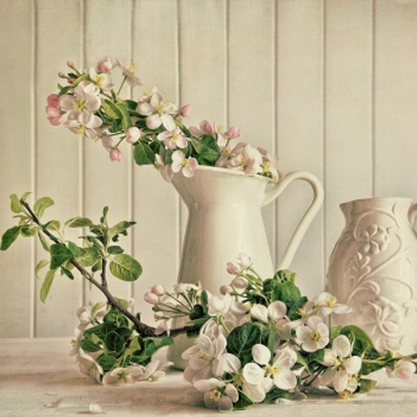 Spring-cherry-blossoms Decorate fireplace for spring