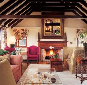 Catherine Zeta-Jones and Michael Douglas Bermuda Fireplace