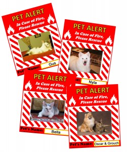 Download this Pet Alert, Add Your Pet's Photo and Name. Save lives in the event of fire.