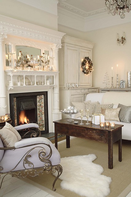 GlowOfSnow Glow of snow fireplace mantel