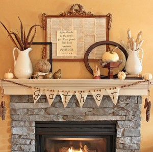 How to Decorate the Fireplace for Thanksgiving
