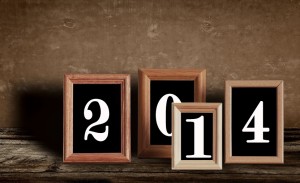 Separately frame each number of the New Year.