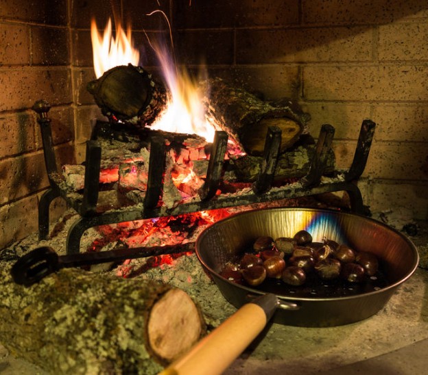 How to Roast Chestnuts in a Fireplace