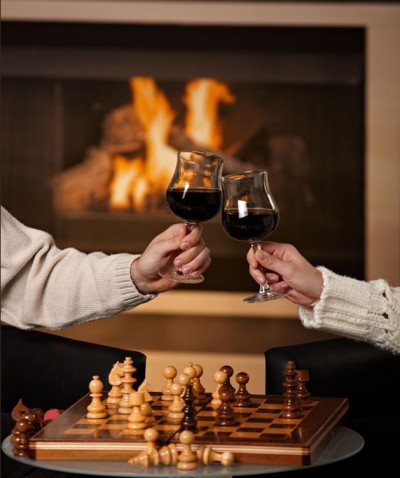 Fireplace-Chess