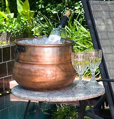 Repurpose the cauldron from a leprechaun pot of gold to a drink cooler