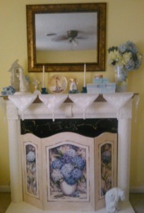 Easter mantel decorations