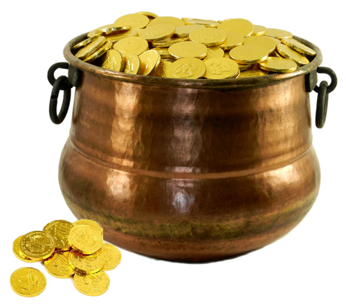 potwithCoins-500 Make Leprechaun Pot of Gold