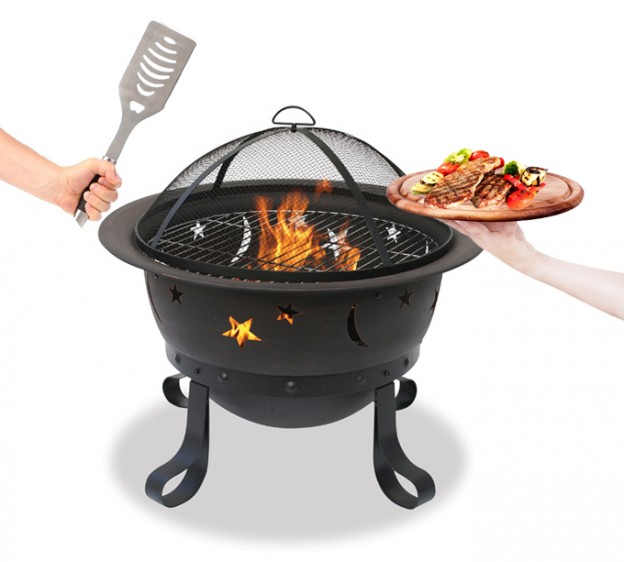 Moon-and-Stars-Grilling Fire Pit Cooking How to Tips