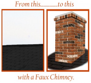 Solve the No Chimney for Santa problem with a chimney surround.