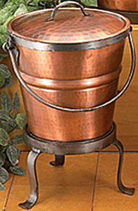 Santa Claus Favorite Copper Ash Bucket