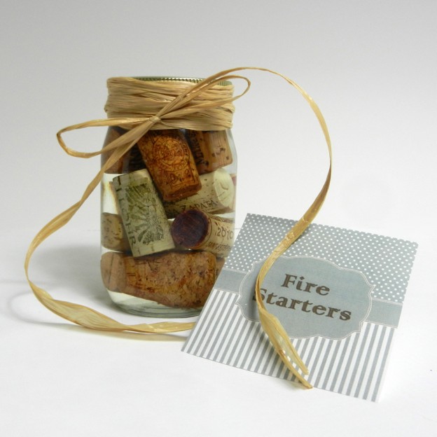 Wine-Cork-Firestarter-Proce Wine Cork Fire Starters - How to make cork fire starters.
