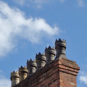 Victorian clay chimney pots