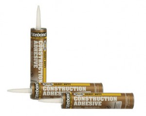construction adhesive to attach chimney caps