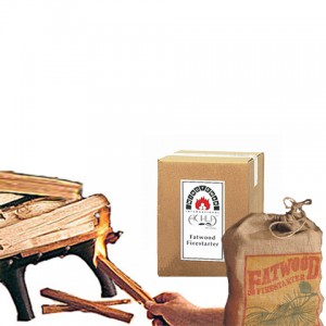fatwood fire starters for fireplaces, grills, and fire pits