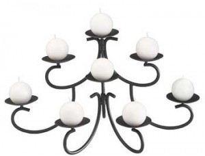 Tiffany fireplace candelabra