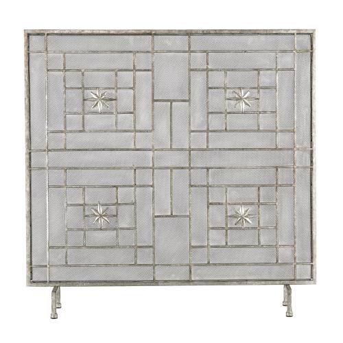 Silver Star Fireplace Screen