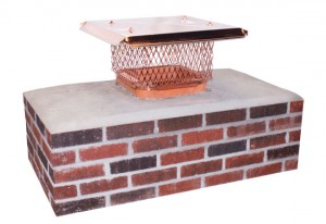 Chimney Cap for Single Square or Rectangular Flue - Attached to Flue