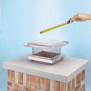 Single Flue Chimney Cap - Measure