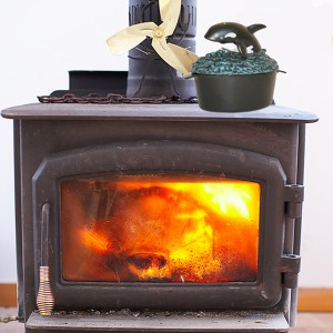wood stove kettle steamer