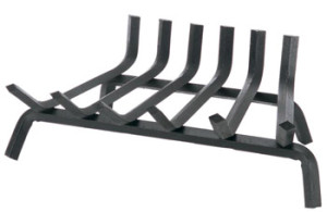 tapered fireplace grate