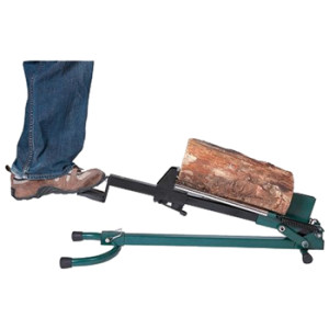 manual hydrolic log splitter using foot power