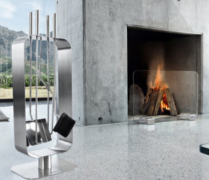 Blomus Stainless Steel Fireplace Set