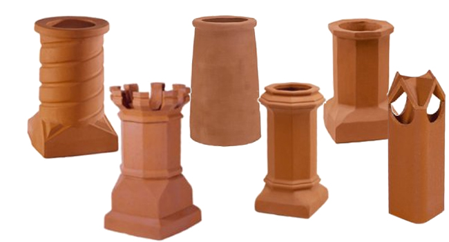 group-clay-chimney-pots - The Blog at FireplaceMall