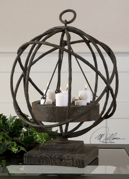 The Sammy Fireplace Candelabra becomes a statement centerpiece as a table candelabra.