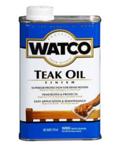 Clean slate with teak oil.