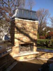 Decorative Chimney Cap on an Outdoor Chimney