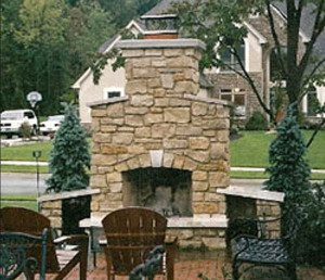 Single Flue Chimney Cap on Outdoor Chimney