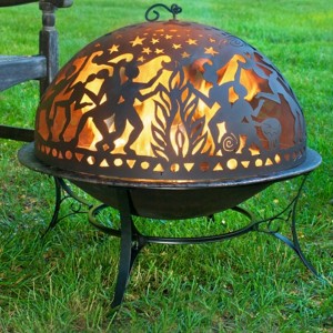 Fire Pit Art Dome Screen