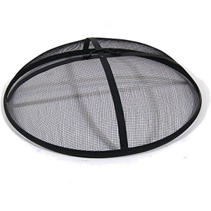 Sunnydaze traditional fire pit screen spark guard