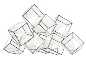 Grouping of glass "cubes"