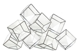 Grouping of glass "cubes"
