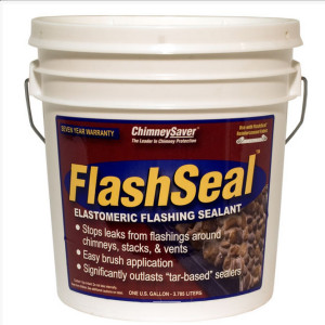 FlashSeal prevents chimney leaks at the flashing.