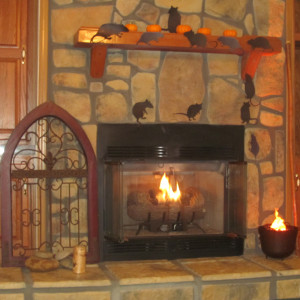 Halloween Rats Mantel