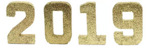 2019 New Year 8 Inch Numerals for Fireplace