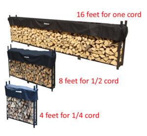 Storing cords of firewood - how much firewood per tree