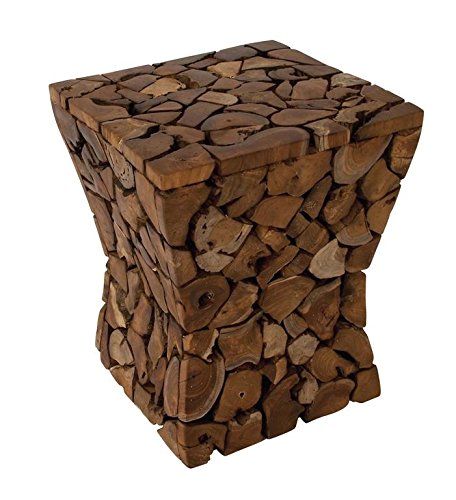 Resin Logs Stool for Indoor or Outdoor Use